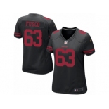 Women's Nike San Francisco 49ers #63 Brandon Fusco Limited Black NFL Jersey