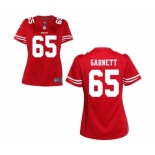 Women's Nike San Francisco 49ers #65 Joshua Garnett Red Team Color NFL Jersey