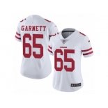 Women's Nike San Francisco 49ers #65 Joshua Garnett Vapor Untouchable Limited White NFL Jersey