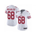 Women's Nike San Francisco 49ers #68 Zane Beadles Vapor Untouchable Limited White NFL Jersey