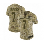 Women's Nike San Francisco 49ers #7 Colin Kaepernick Limited Camo 2018 Salute to Service NFL Jersey