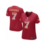 Women's Nike San Francisco 49ers #7 Colin Kaepernick Limited Red Strobe NFL Jersey