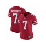 Women's Nike San Francisco 49ers #7 Colin Kaepernick Vapor Untouchable Limited Red Team Color NFL Jersey