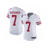 Women's Nike San Francisco 49ers #7 Colin Kaepernick Vapor Untouchable Limited White NFL Jersey