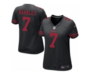 Women's Nike San Francisco 49ers #7 Matt Barkley Limited Black NFL Jersey