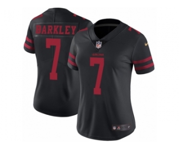 Women's Nike San Francisco 49ers #7 Matt Barkley Vapor Untouchable Limited Black NFL Jersey