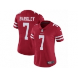 Women's Nike San Francisco 49ers #7 Matt Barkley Vapor Untouchable Limited Red Team Color NFL Jersey