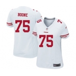 Women's Nike San Francisco 49ers #75 Alex Boone White NFL Jersey