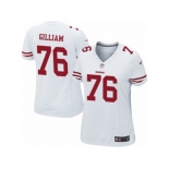 Women's Nike San Francisco 49ers #76 Garry Gilliam Limited White NFL Jersey