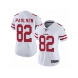 Women's Nike San Francisco 49ers #82 Logan Paulsen Vapor Untouchable Limited White NFL Jersey