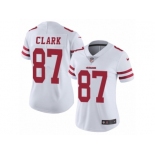 Women's Nike San Francisco 49ers #87 Dwight Clark Vapor Untouchable Limited White NFL Jersey