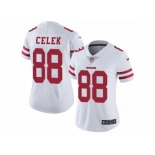 Women's Nike San Francisco 49ers #88 Garrett Celek Vapor Untouchable Limited White NFL Jersey