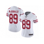 Women's Nike San Francisco 49ers #89 Vance McDonald Vapor Untouchable Limited White NFL Jersey