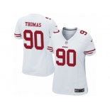 Women's Nike San Francisco 49ers #90 Solomon Thomas Limited White NFL Jersey