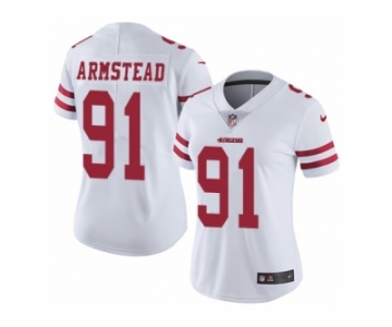 Women's Nike San Francisco 49ers #91 Arik Armstead Vapor Untouchable Limited White NFL Jersey