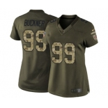 Women's Nike San Francisco 49ers #99 DeForest Buckner Limited Green Salute to Service NFL Jersey