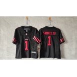 Women's San Francisco 49ers #1 Deebo Samuel Sr. Black F.U.S.E Vapor Untouchable Stitched Jersey