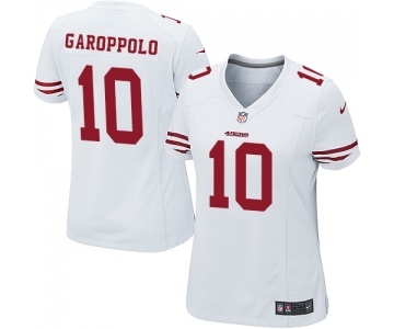 Women's San Francisco 49ers #10 Jimmy Garoppolo Game White Football Jersey