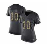 Women's San Francisco 49ers #10 Jimmy Garoppolo Limited Black 2016 Salute to Service Football Jersey