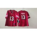 Women's San Francisco 49ers #13 Brock Purdy Red Alternate Vapor Football Stitched Jersey