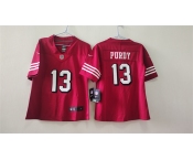 Women's San Francisco 49ers #13 Brock Purdy Red Alternate Vapor Football Stitched Jersey