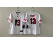 Women's San Francisco 49ers #13 Brock Purdy White 2nd Alternate Football Stitched Jersey