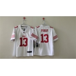 Women's San Francisco 49ers #13 Brock Purdy White Vapor Football Stitched Jersey