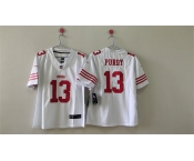 Women's San Francisco 49ers #13 Brock Purdy White Vapor Football Stitched Jersey