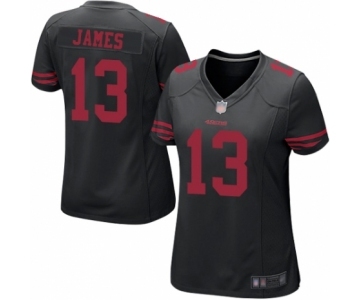 Women's San Francisco 49ers #13 Richie James Game Black Football Jersey