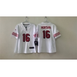 Women's San Francisco 49ers #16 Joe Montana White 2nd Alternate Football Stitched Jersey