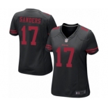 Women's San Francisco 49ers #17 Emmanuel Sanders Game Black Football Jersey