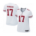 Women's San Francisco 49ers #17 Emmanuel Sanders Game White Football Jersey