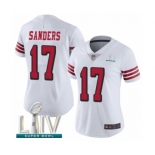 Women's San Francisco 49ers #17 Emmanuel Sanders Limited White Rush Vapor Untouchable Super Bowl LIV Bound Football Jersey