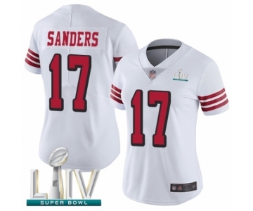 Women's San Francisco 49ers #17 Emmanuel Sanders Limited White Rush Vapor Untouchable Super Bowl LIV Bound Football Jersey