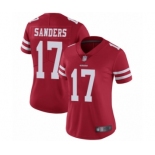 Women's San Francisco 49ers #17 Emmanuel Sanders Red Team Color Vapor Untouchable Limited Player Football Jersey