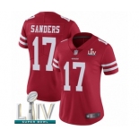 Women's San Francisco 49ers #17 Emmanuel Sanders Red Team Color Vapor Untouchable Limited Player Super Bowl LIV Bound Football Jersey