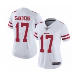 Women's San Francisco 49ers #17 Emmanuel Sanders White Vapor Untouchable Limited Player Football Jersey