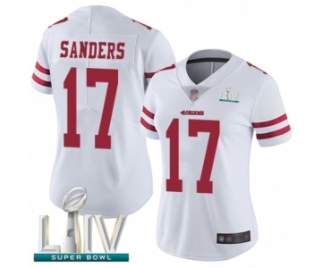 Women's San Francisco 49ers #17 Emmanuel Sanders White Vapor Untouchable Limited Player Super Bowl LIV Bound Football Jersey