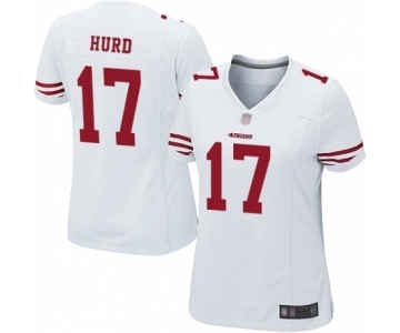 Women's San Francisco 49ers #17 Jalen Hurd Game White Football Jersey