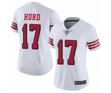 Women's San Francisco 49ers #17 Jalen Hurd Limited White Rush Vapor Untouchable Football Jersey