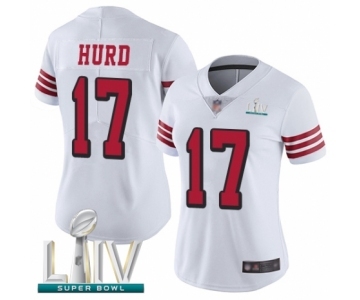 Women's San Francisco 49ers #17 Jalen Hurd Limited White Rush Vapor Untouchable Super Bowl LIV Bound Football Jersey