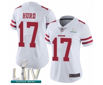 Women's San Francisco 49ers #17 Jalen Hurd White Vapor Untouchable Limited Player Super Bowl LIV Bound Football Jersey