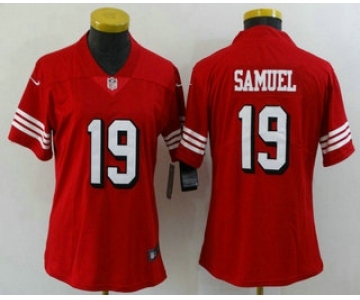 Women's San Francisco 49ers #19 Deebo Samuel New 2021 Color Rush Vapor Untouchable Limited Jersey