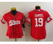 Women's San Francisco 49ers #19 Deebo Samuel Red Mexico Cool Base Stitched Baseball Jersey