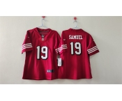 Women's San Francisco 49ers #19 Deebo Samuel Red Vapor Alternate Football Stitched Jersey