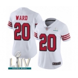 Women's San Francisco 49ers #20 Jimmie Ward Limited White Rush Vapor Untouchable Super Bowl LIV Bound Football Jersey