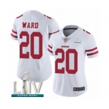 Women's San Francisco 49ers #20 Jimmie Ward White Vapor Untouchable Limited Player Super Bowl LIV Bound Football Jersey