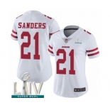 Women's San Francisco 49ers #21 Deion Sanders White Vapor Untouchable Limited Player Super Bowl LIV Bound Football Jersey