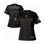 Women's San Francisco 49ers #27 Adrian Colbert Game Black Fashion Football Jersey