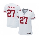 Women's San Francisco 49ers #27 Adrian Colbert Game White Football Jersey